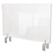 GHENT CLEAR PARTITION EXTENDER ATTACHED CLAMP 42 X 3.88 X 18 PEC1842A - CLEAR - Brand New
