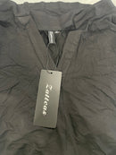 ZATTCAS WOMEN'S NOTCH NECK TUNIC TOP - SIZE: WOMEN XL - BLACK - Like New