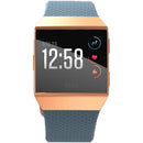 Fitbit Ionic Smartwatch One Size S & L Bands - Slate Blue/Burnt Orange - Like New