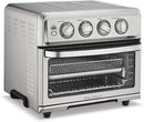 Cuisinart Air Fryer Toaster Oven Bake Grill Broil 8-1 Oven TOA-70 - Silver - Brand New