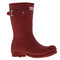 HUNTER ORIGINAL SHORT SYNTHETIC WOMEN'S WELLINGTONS BOOTS SIZE: 9 - MILITARY RED - Like New