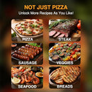 POLARCOFORGECO PORTABLE PIZZA OVEN OUTDOOR, 12 INCH G-HWPON003 - SILVER - Like New