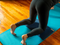 JADEYOGA FUSION MINI YOGA MAT – ECO FRIENDLY AND NATURAL RUBBER - MIDNIGHT BLUE - Brand New