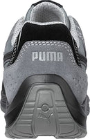 643445 PUMA MEN'S TOURING SUEDE LOW INDUSTRIAL SHOE BLACK/RED SIZE 11 - Like New