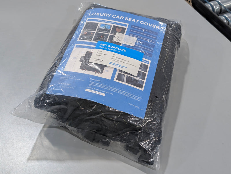 LUXURY PET CAR SEAT COVER - BLACK - Like New