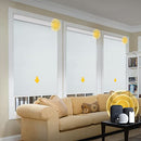 CITOLEN Motorized Blinds with Valance Cover Smart Electric Roller Shades - White - Like New