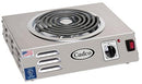Cadco CSR-3T 14" Portable Electric Hot Plate, 1500W, 120V, Stainless Steel - Brand New