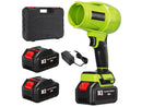 PROPOWERTOOL BRUSHLESS LEAF BLOWER, TWO BATTERIES INCLUDED - GREEN/BLACK - Like New