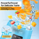 JUICEUP PORTABLE ELECTRIC JUICER,SMOOTHIE BLENDER 380ML USB RECHARGEABLE - BLUE - Like New