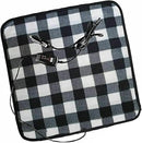 ZONETECH BLACK AND WHITE PLAID WARMING PAD COZY WARMTH - BLACK/WHITE - Like New