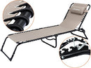 KingCamp Adjustable 4-Position Outdoor Chaise Lounge Chair Heavy Duty Camping - Brand New