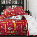 FOCO Kansas City Chiefs NFL Color Bed In a Bag Comforter Bedding 5 Piece Twin - Brand New