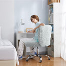 URBAN LIFESTYLE FAUX FUR ROLLING TASK CHAIR - GRAY - Like New