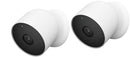 GOOGLE NEST CAM, BATTERY WIRELESS CAMERA 2ND GEN TWO CAMERAS WIRE FREE WHITE - Like New