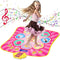 Joyvalley Kids Dance Mat Toys - 1 Player, Music Light, YQ3305 - Princess Pink Like New