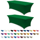 ABCCANOPY 2 Pack 4 FT Forest Green Spandex Table Cover Stretch Fitted - Like New