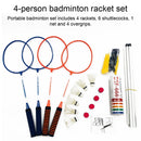 KESIKA BADMINTON RACKETS 4 PACK RACQUETS GAME - BLUE/ORANGE/WHITE/BLACK - Like New