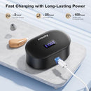 NVBOTY OTC HEARING AID RECHARGEABLE 25+ HOUR BATTERY LIFE K06 - BLACK - Like New