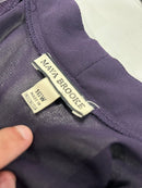 MAYA BROOKE PLUS SIZE LE BOS SATIN TRIM DUSTER JACKET SIZE: 16 W - EGGPLANT - Brand New