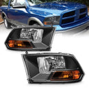 AS For Headlight Assembly Compatible 2009-2014 Dodge Ram 1500 Chrome Housing - Brand New