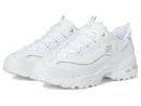 150541 Skechers Women's D'Lites Winning Choice White/Silver Size 5 - Brand New