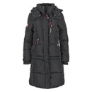 CANADA WEATHER GEAR WOMEN'S LONG PUFFER, HOODIE, BLACK, SMALL, OLCW843PZ - Like New