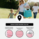 IGLOO 11 QT TAG ALONG TOO STRAPPED PICNIC STYLE COOLER - PINK - Like New