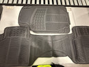 GENERIC INTERIOR CAR FLOOR MATS 3 PIECE DUTY UNIVERSAL FIT - BLACK - Like New