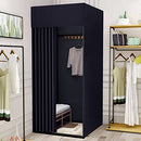 MORN Fitting Room 43x43x78 inch Changing Room Strong Shading Black B09GVQXWC1 - Brand New