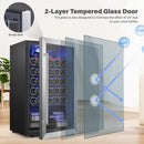 YEEGO 18.8 IN. W 32-BOTTLE FREESTANDING WINE COOLER MINI - Scratch & Dent