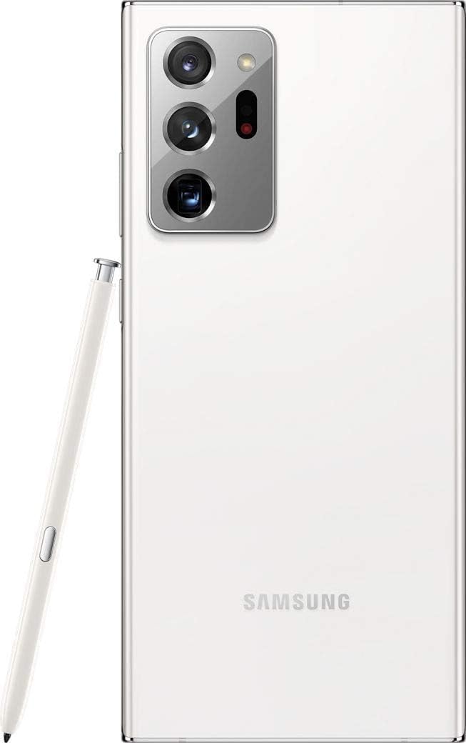 For Parts: GALAXY NOTE 20 ULTRA 256GB UNLOCKED -WHITE-PHYSICAL DAMAGED-BATTERY DEFECTIVE
