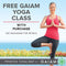 Gaiam Print Yoga Mat, Non Slip Exercise & Fitness Mat - Here & Now Dusty Rose - Like New