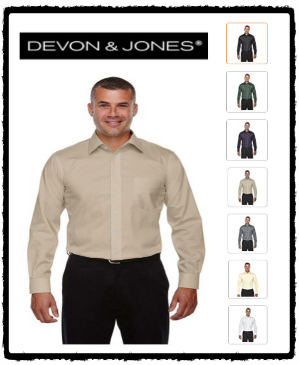 DG530T Devon & Jones Men's Tall Crown Collection Solid Stretch Twill - Brand New