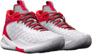 UA HOVR HAVOC 5 CLONE BASKETBALL SHOES 3024979-100 WHITE/RED M12 W13.5 Like New