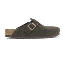 R660461 Birkenstock Boston Clog Soft Footbed - Suede Mocha Suede Men 11 - Like New