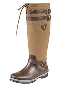 B01DJKQ3CG HORZE Crescendo Barron Tall Waterproof Boots Brown Size 6 - Brand New
