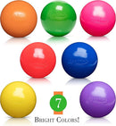 FOXPRINT SOFT PLASTIC KIDS PLAY BALLS 100 BALLS - MULTICOLOR - Like New