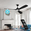 PARROT UNCLE 60" DIMMABLE LED CEILING FAN LIGHT REMOTE CONTROL - Scratch & Dent