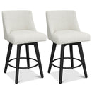 CARTERCHAIRR COUNTER HEIGHT BARSTOOLS, 26" - BEIGE - Like New