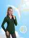 FKEEP WOMEN'S TENNIS GOLF SHIRT LONG SLEEVED TOP SPORT ACTIVEWEAR FOREST GREEN - Brand New