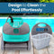 SERENELIFE AUTOMATIC ROBOT POOL CLEANING ROBOT THREE MOTORS A3284 - TURQUOISE - Like New
