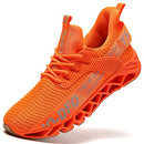 FRSHANIAH Women Slip On Running Shoes Blade Tennis Walking Shoes Orange 7 - Brand New