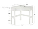 Silkwood Studio Ellen Wood Small Corner Desk ARUSFY2HMDGE5 - Black Finis - Like New
