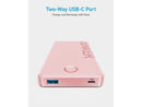 Anker 323 Power Bank, 10,000mAh Battery Capacity (No Cable/Charger) A1334 - Pink Like New