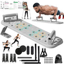 Basan Push Up Board with Resistance Bands – Foldable Portable Home Gym Equipment - Brand New