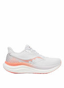 SAUCONY WOMENS TRIUMPH 23 - SIZE: WOMEN 7.5 - WHITE/WISTFU BLANC - Like New