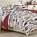Southshore Fine Living, Inc. Full/Queen Comforter Set 2 Pillow Cases - Red Plaid - Like New