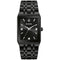 BULOVA MEN'S MODERN DIAMOND QUADRA QUARTZ - SIZE: MEN 20 MILLIMETERS - BLACK - Brand New
