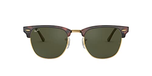 RAY BAN CLUBMASTER NON POLARISED - TORTOISE ON GOLD & G-15 GREEN - SIZE 51 - Like New