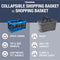 CLEVERMADE COLLAPSIBLE SHOPPING BASKET 16L 4 GAL 8031425-1533PKV2 - CHARCOAL - Like New